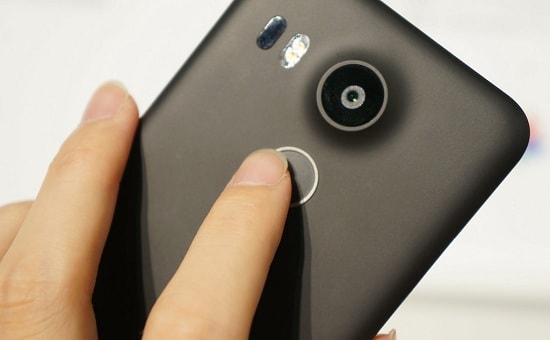 Nexus 5X　指紋認証